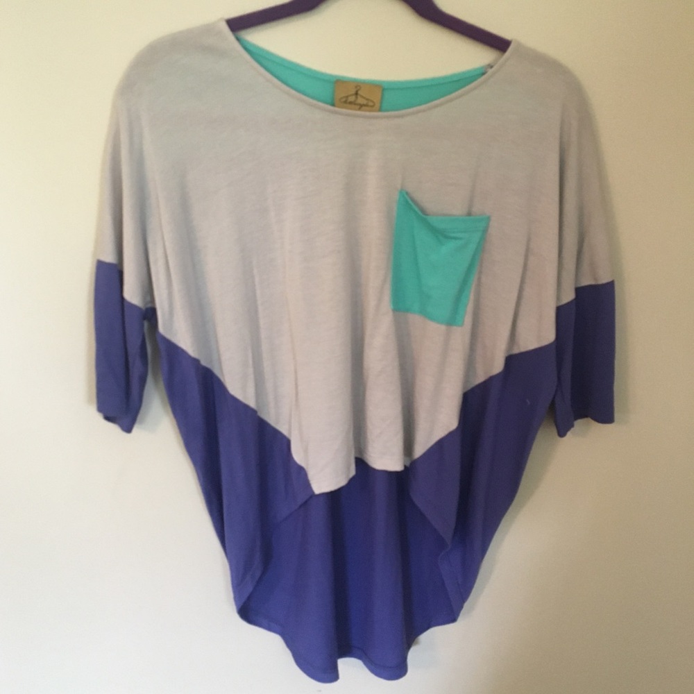 Color Block Crop Top